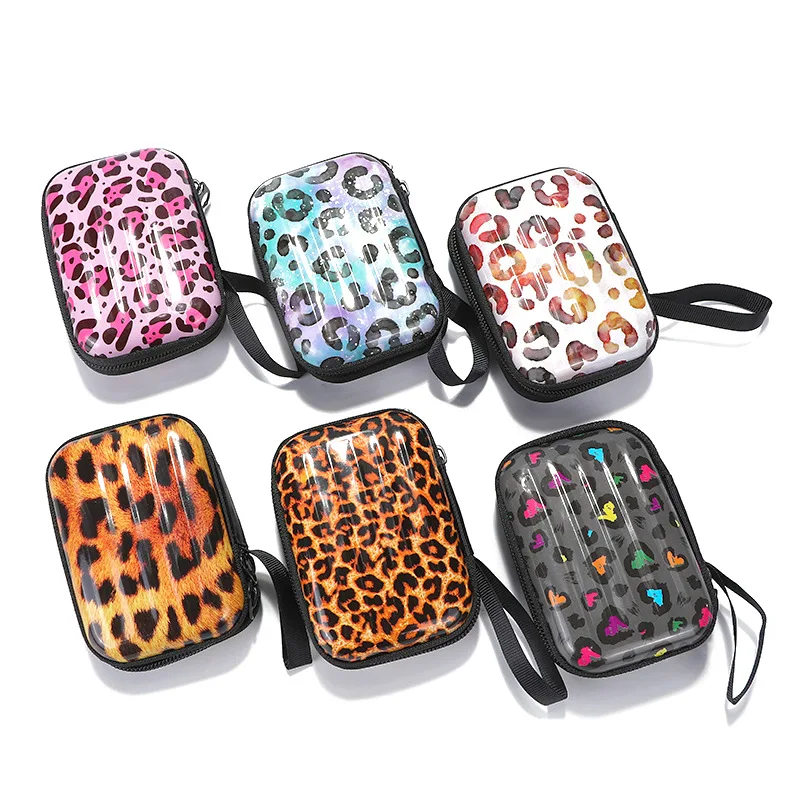 

Creative new leopard pattern luggage key case coin box
