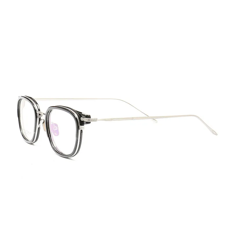 

Fashionable titanium design with the full acetate rim eyeglasses new models optical glasses S7002, Avalaible