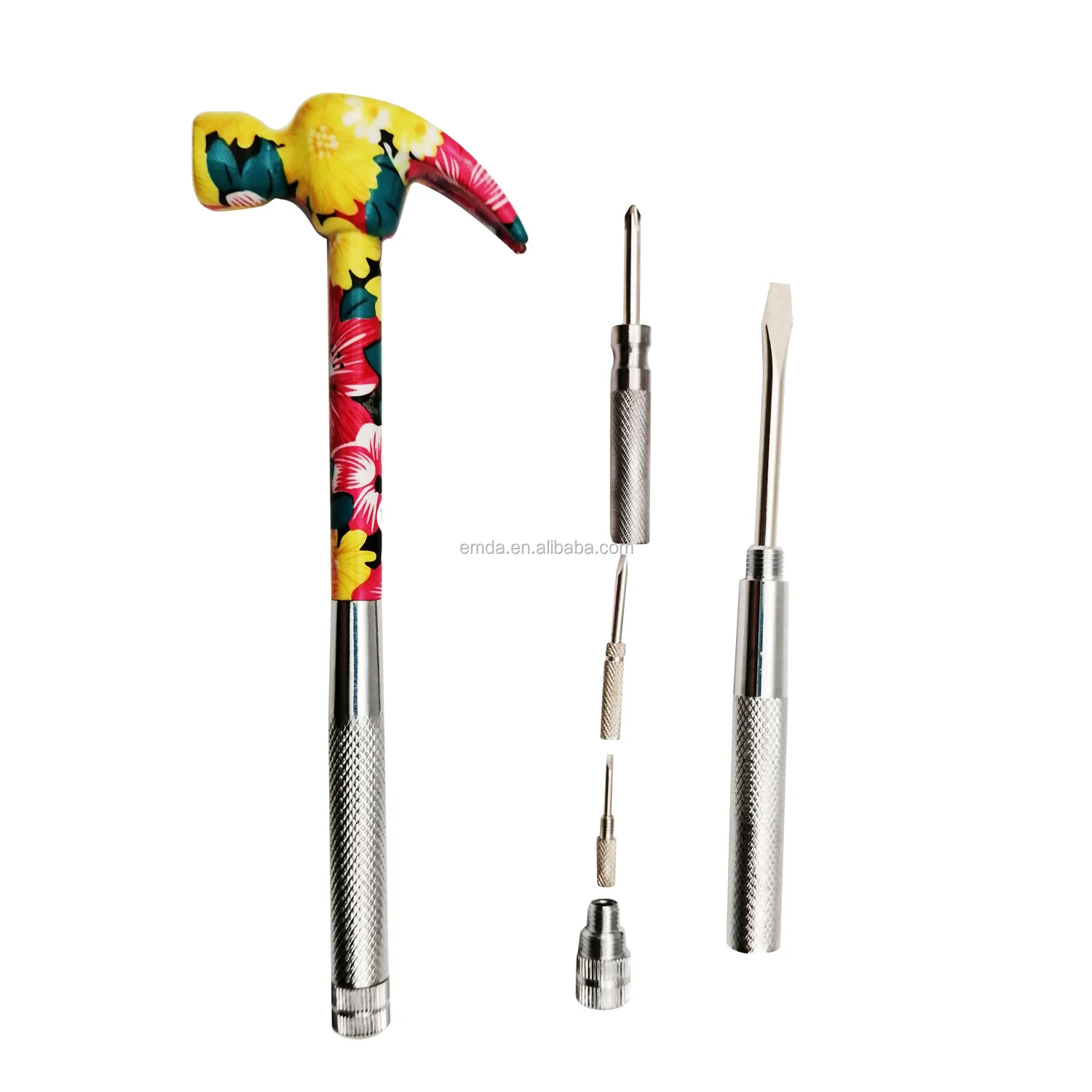 Fancy Floral Design All Metal Multifunctional 5 In 1 Floral Printed