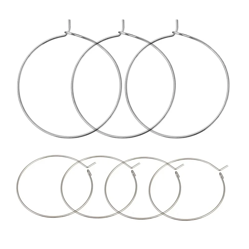 

Hobbyworker Stainless Steel Big for DIY Handmade Dangle Earring Jewelry Making Accessories