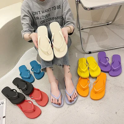 

Popular 2021 personalized custom printed logo cheap wholesale beach women pe non slip summer wedding flip flops, Black, white, orange, lake blue, purple, red, haze blue, yellow,