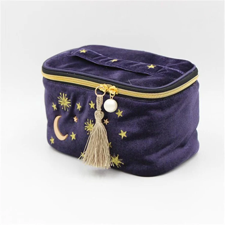 

Bagsplaza luxury pandasew jewelry box and pouch set jewelry travel bag velvet, As per picture