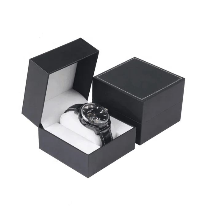 

Spot wholesale high grade PU leather watch jewelry gift packaging box can be customized