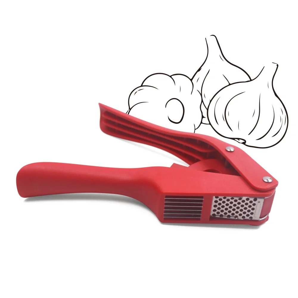 

Kitchen Vegetable Tools 2 in 1 Multifunctional Garlic Mincer Stainless Steel Garlic Press