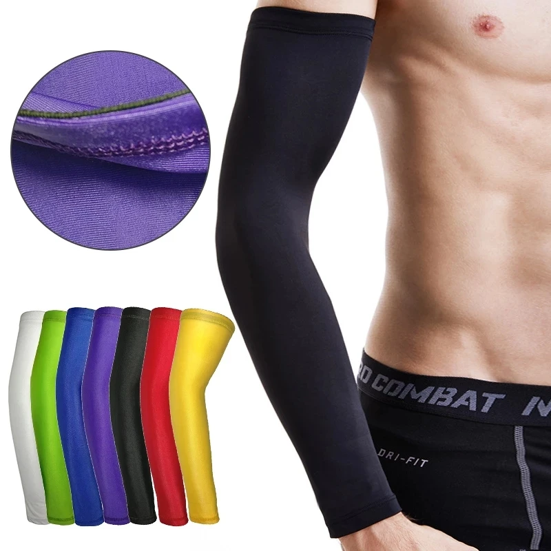 

Long Arm Sleeve Tennis Elbow Pads Elbow Brace Compression Support Sleeve Almohadilla de Ciclismo Mangas para Brazo Compression