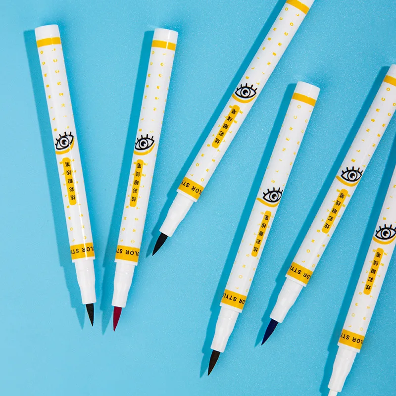 

Hot Selling Double Head Pencil Eyeliner Packaging Reusable Eyeliner And Eyelash Stickers