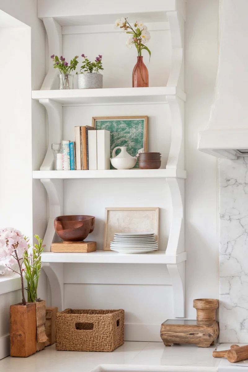5 practical playful wood shelf ideas for a family friendly kitchen plus a buying guide