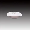 In stock white opal glassware with custom printing decal microwave oven safe 6'' opal glass bowl