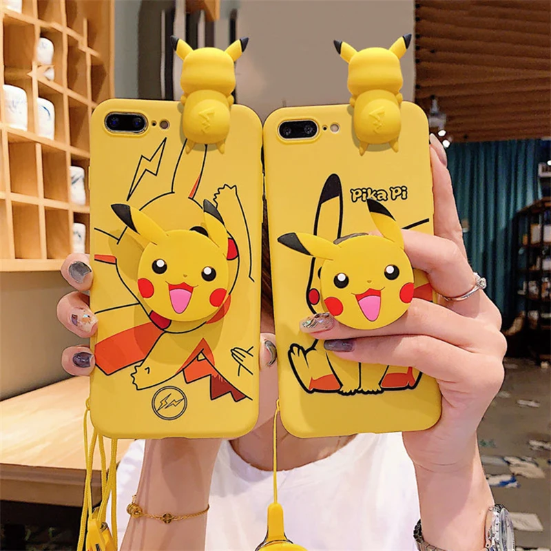 

Fashion Mickey Minnie Hello Kitty Pokemon 3D Mobile Phone Case for Iphone 12 Pro Max Shockproof Cute Cover for Apple Accessories