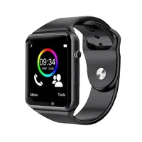 

2019 New Smart Watch Sync Notifier Support SIM TF Card Connectivity Apple iphone Android Phone Women Men Smartwatch A1
