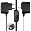 EU/US Plug 5V 3A Type-C Power Supply Adapter Charger with switch on/off For Raspberry Pi 4B/3 B+
