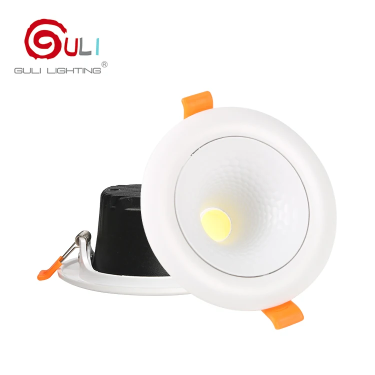 Anti glare gallery dimmable ceiling recessed dmx COB 5w 7w 12w 18w 3D led spot light