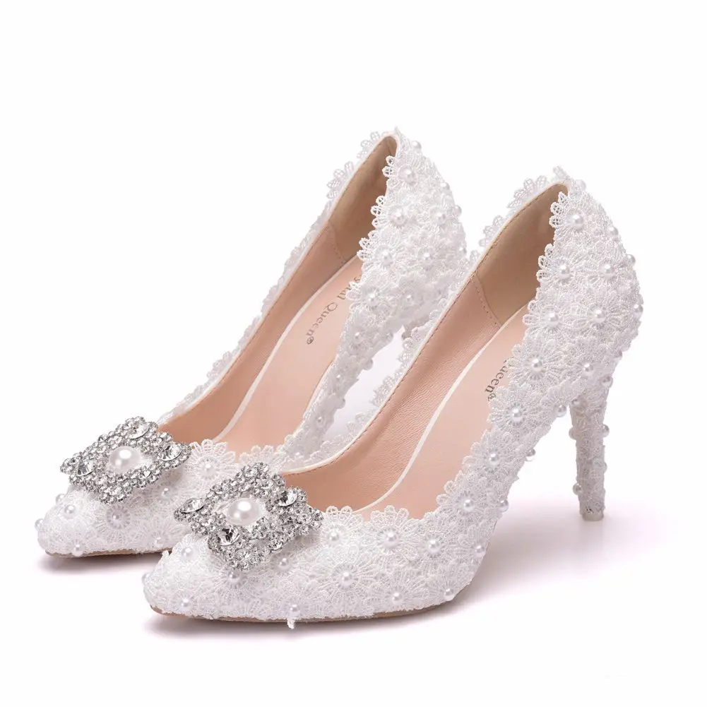 

S62 New fashion high quality Summer comfortable beaded women's wedding shoes bridal sandals women high heel shoe