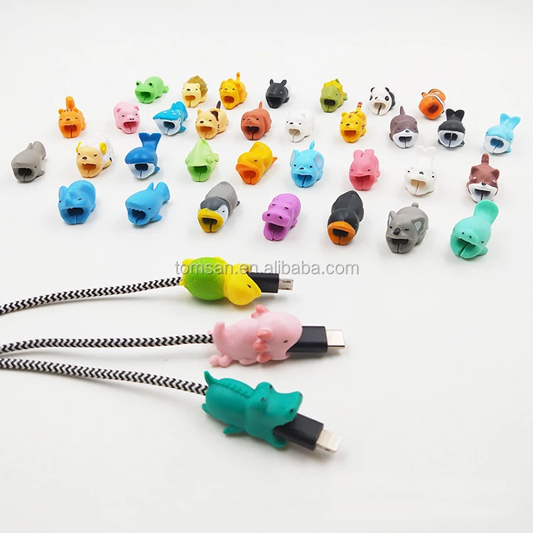

Wholesale various cute animal cable protector for phone usb cable