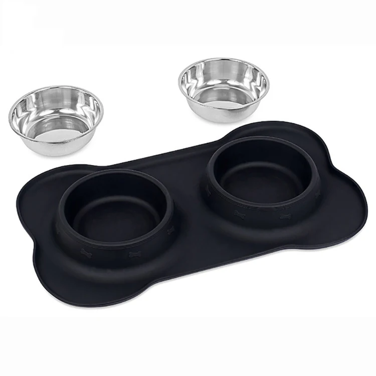 

Wholesale Eco-friendly Non-slip Stainless Steel Pet Bowl prevent spilling