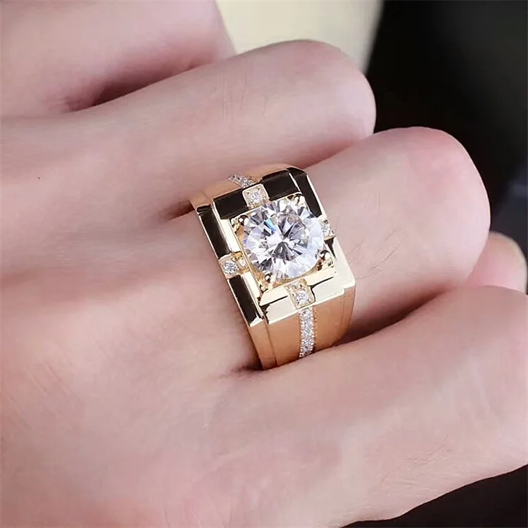 

luxury mens women rings wedding ring zircon diamond jewelry gold filled rings wholesale