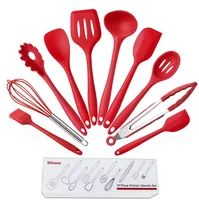 

Amazon Factory Cheap 10pcs Cooking Holder Silicone Kitchen Utensils