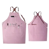 

Custom logo adjustable aprons with Pockets canvas garden tool work aprons