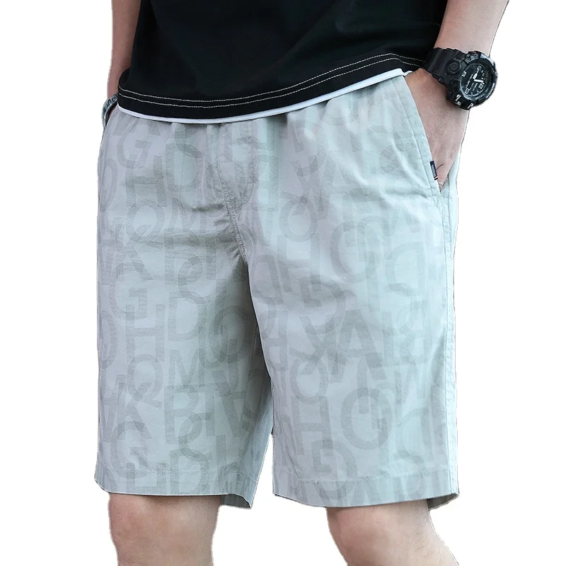 

Ready To Ship Men Boys 2 Pices Sets Printed Beach Cotton Casual Shorts