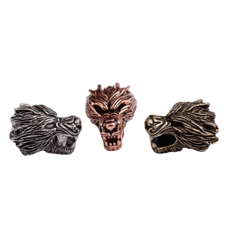 

Wholesale Women Fashion Accessory Antique Silver Brass Copper Zircon DIY Dragon Head Beads for Jewelry Bracelet Necklace Making