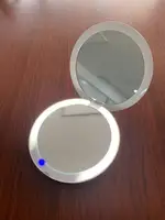

Brand new slim mist lighted travel mirror powerbank with high quality