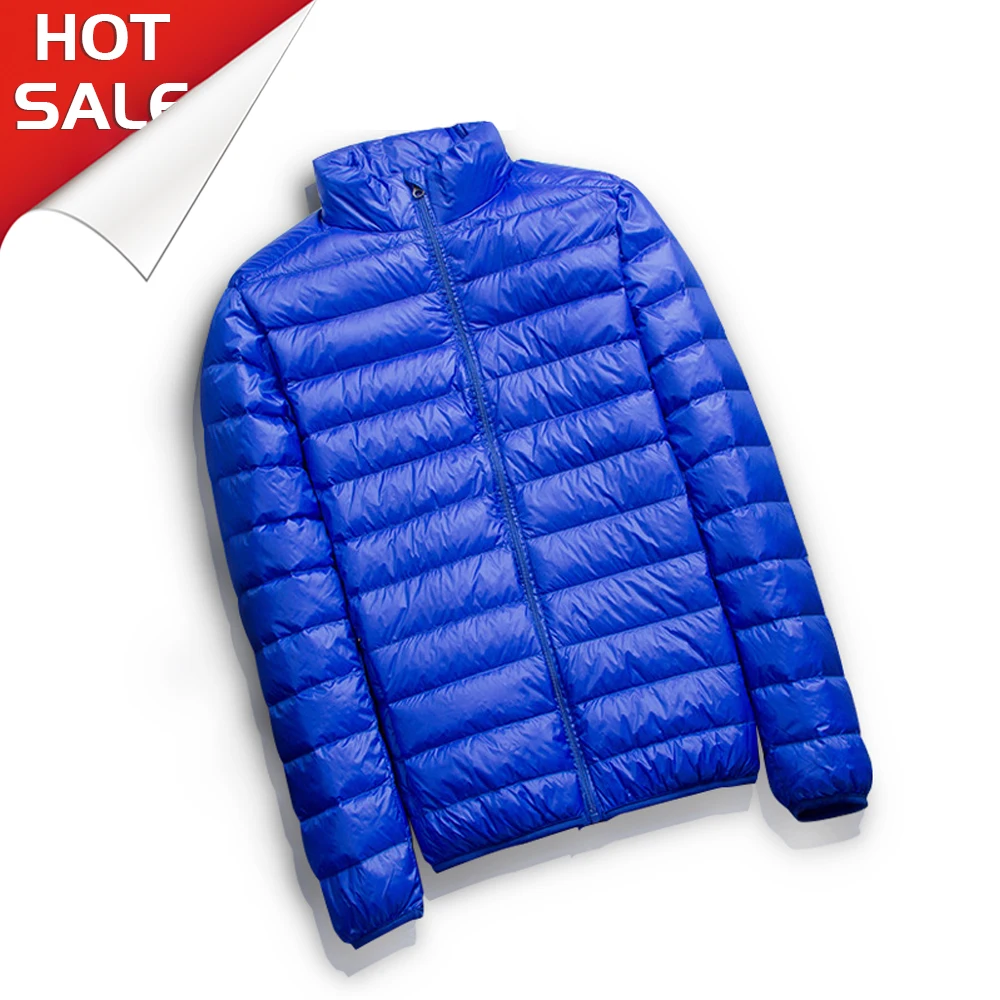 

New arrival portable winter men 6xl duck feather keep warm down jacket