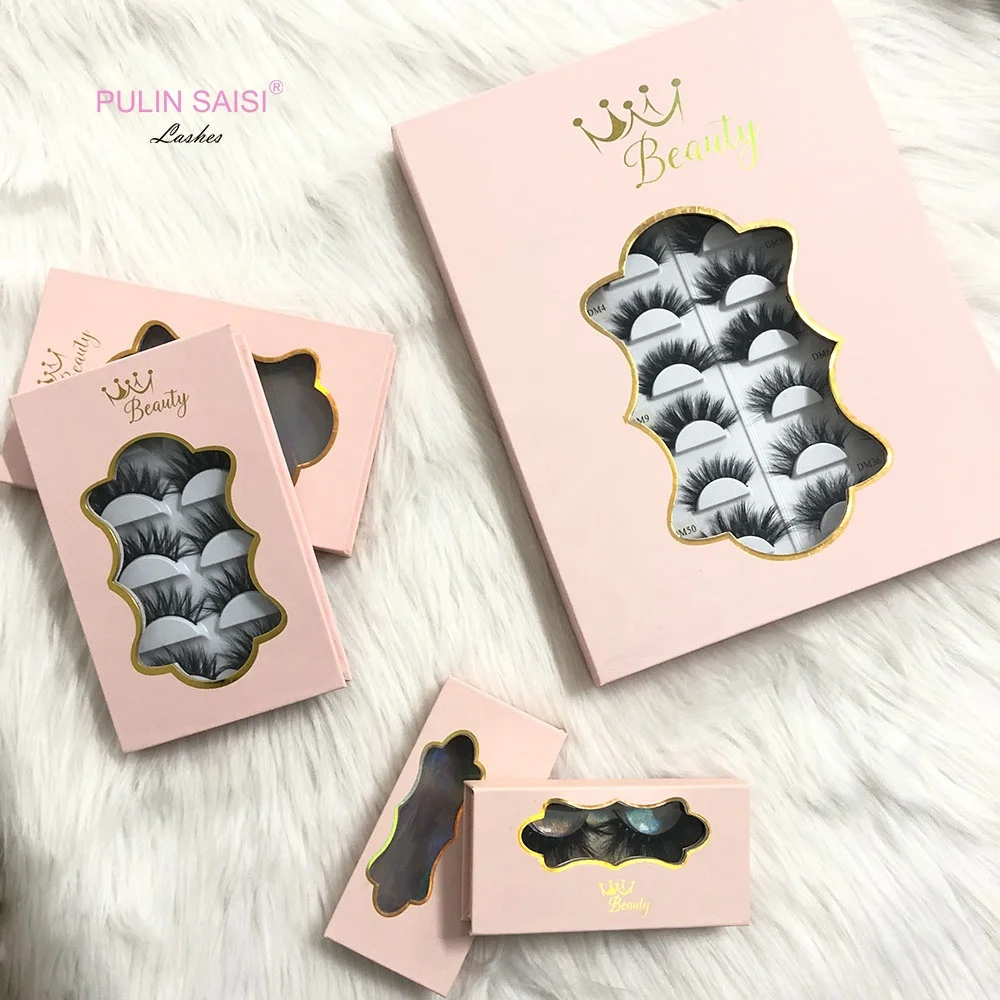 

Bulk 5 pairs mink eyelashes wholesale, Black
