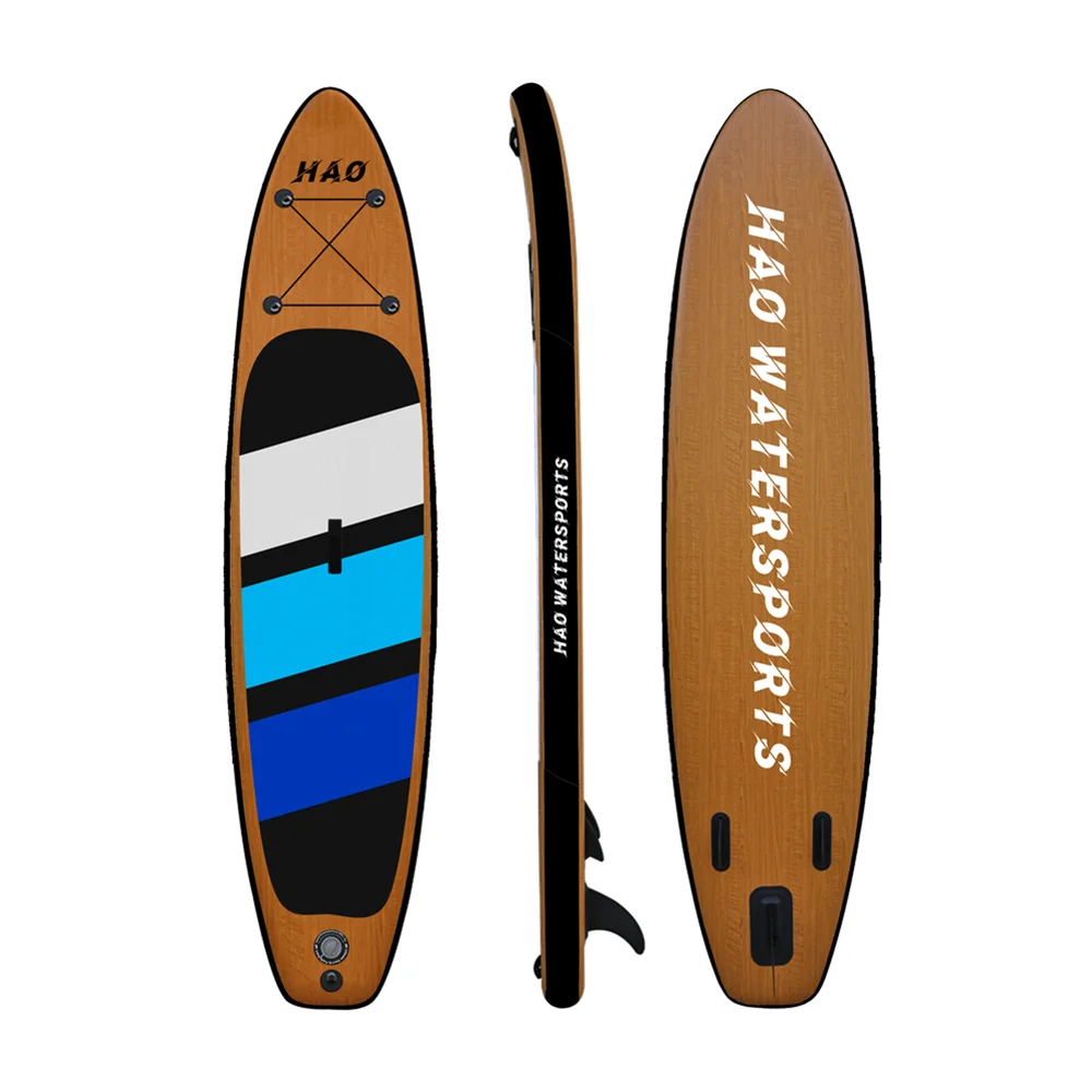 Sup — Planche De Paddle Gonflable En Bambou Doré,Accessoire De Qualité ...