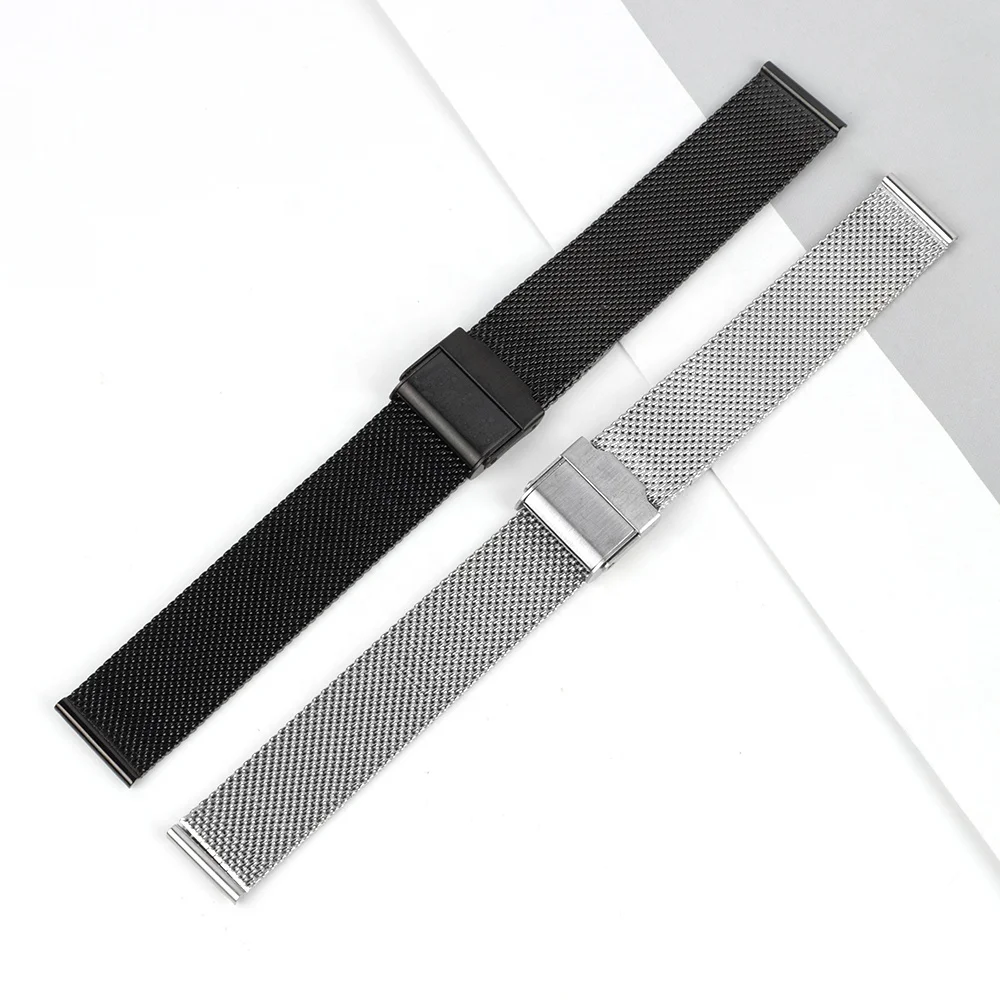 

Black Stainless Steel Leather Strap With Good Watch Buckle 38/42/40/44mm For Woman, Different color available