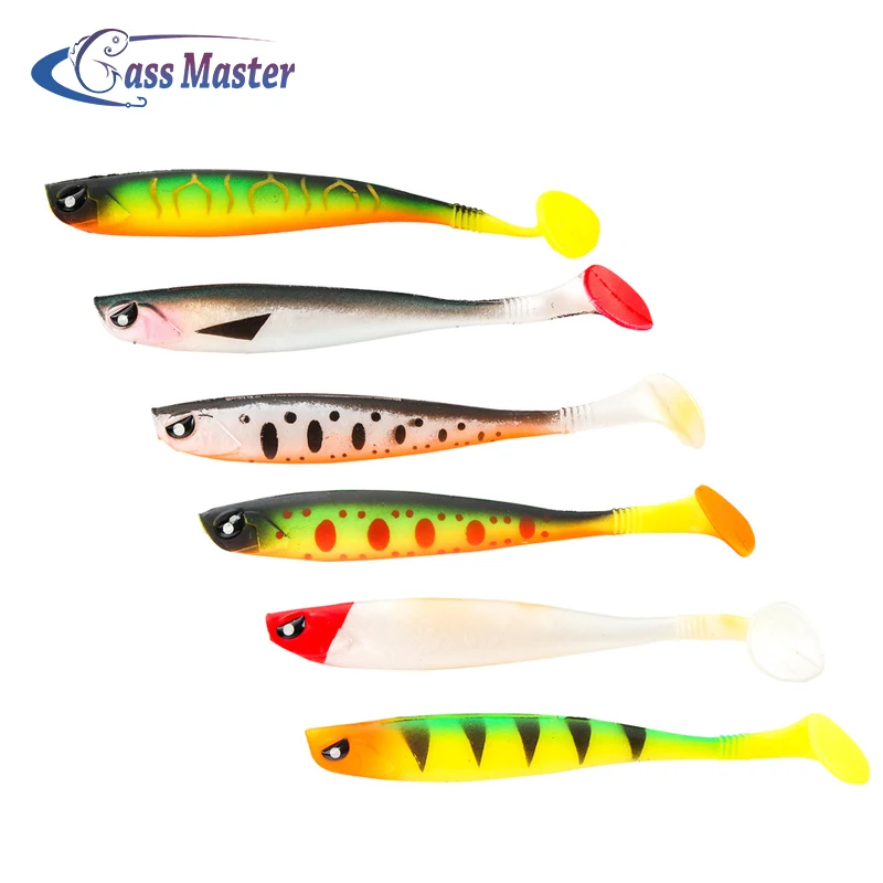 

Bass master Fishing Lure 95mm 4.5g Soft lure pesca Bait Japan Shad Jig Head Fishing Bait Silicon Rubber