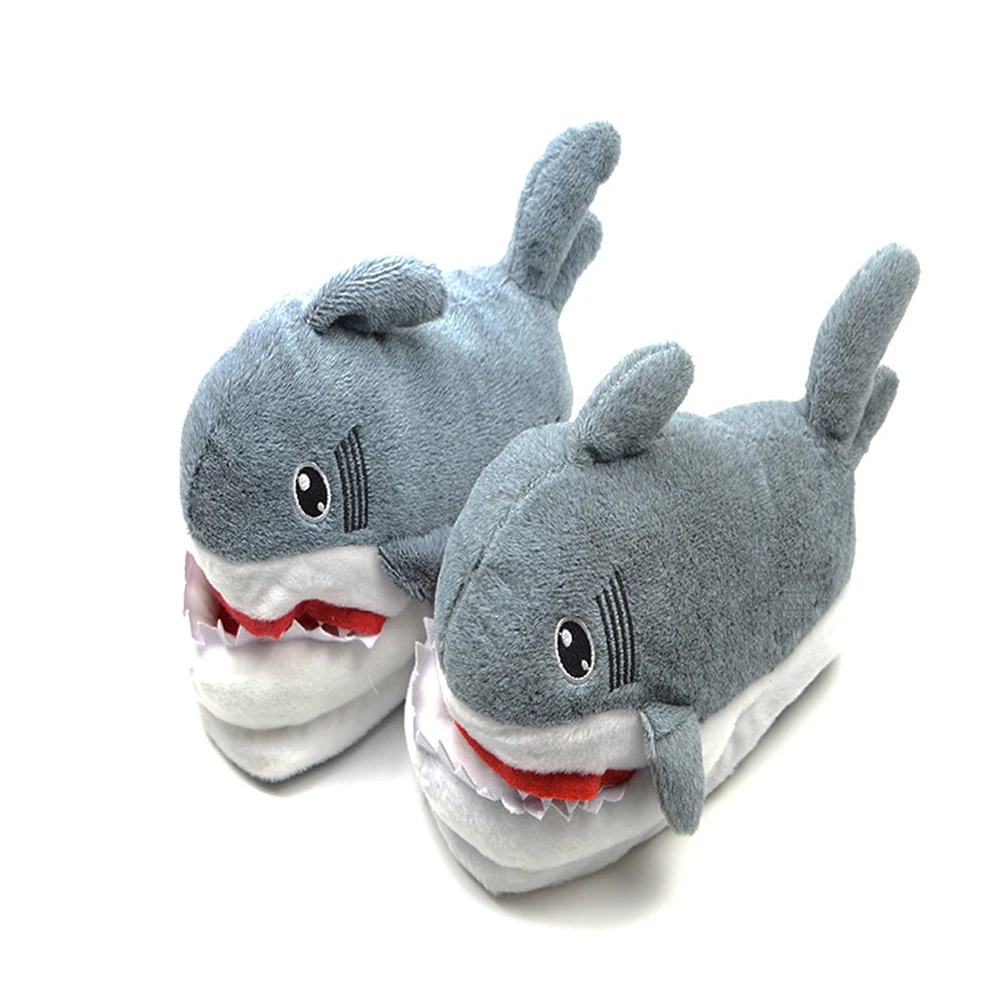 

Superstarer Shark slippers winter indoor non-slip plush slippers custom