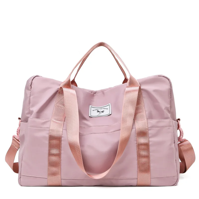 

Portable travel gym travel bag wet and dry separation large sports bag waterproof folding pink weekender designer duffle bag