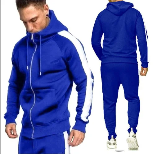 

Men's Winter Clothing Plain Hoodie Sweatshirt Set Tracksuit Sweatsuit Jogger 2 Piece Summer 100% Polyester Adults In-stock Items