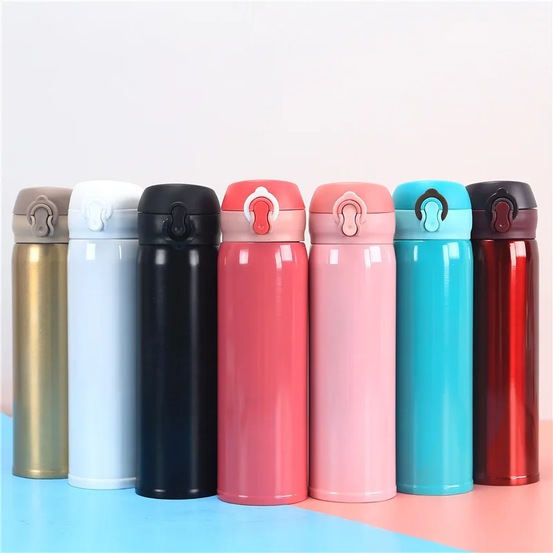 Seaygift 500ml Double wall insulated stainless steel water bottle 500ml vacuum Thermos sports water bottle
