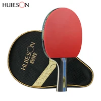 

HUIESON OEM Custom Print Logo Pure Wood Professional 4 Stars paddle Ping Pong Bat Table Tennis Racket