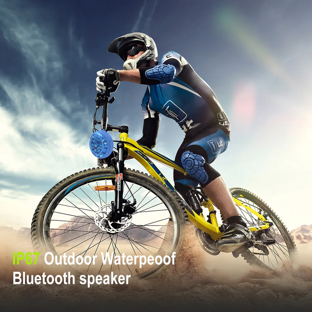 2020 Amazon Hot selling IPX7 Waterproof Speaker Outdoor Mini Portable TF Card Wireless Speaker with Hanging Hook - ANKUX.COM