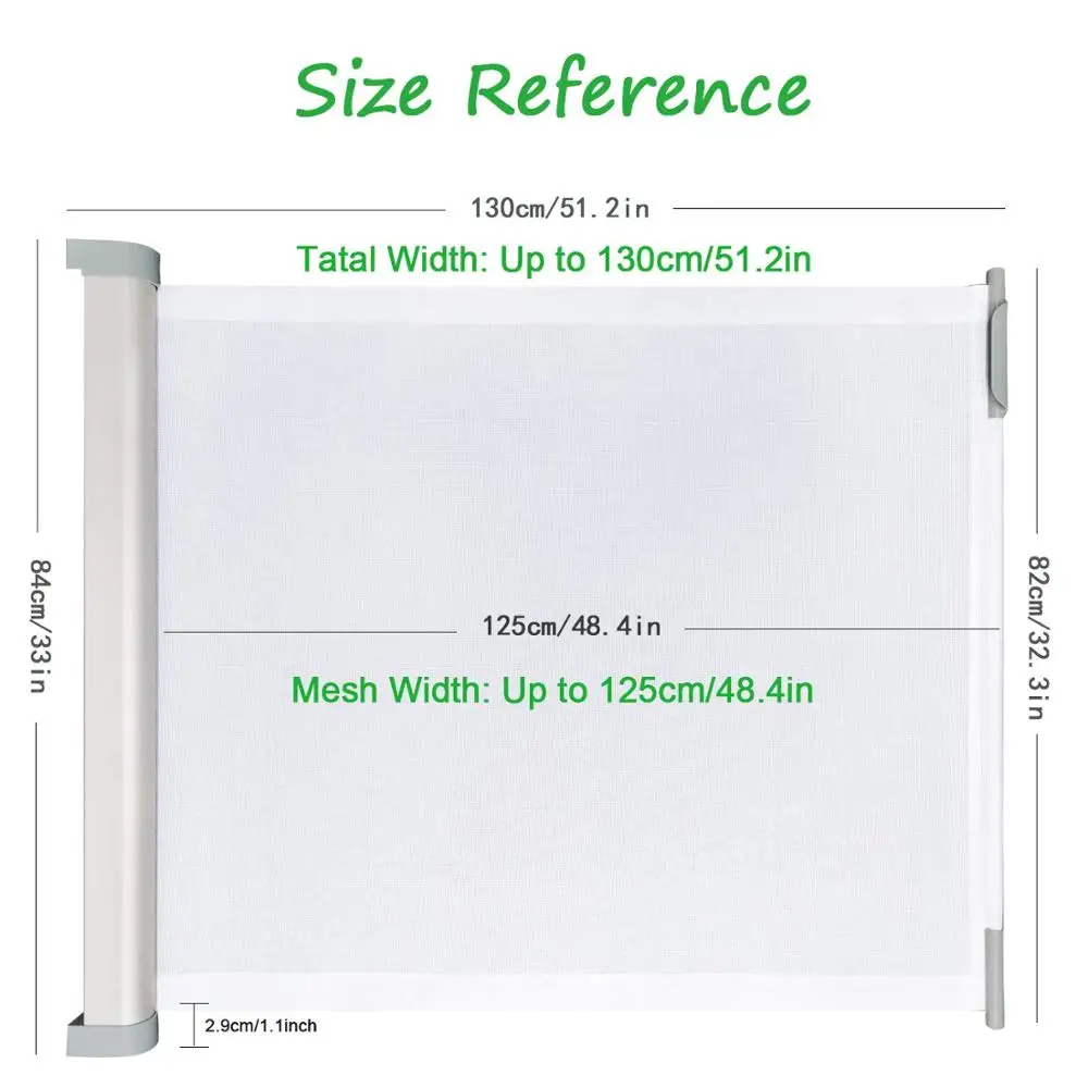 2020 New Style Baby Retractable Gate, Protect Baby Pet Gate Sell For Amazon