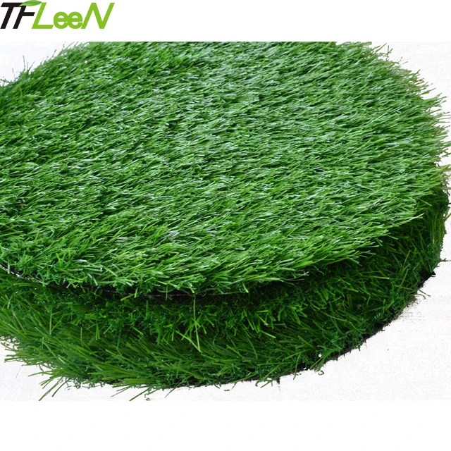 

Household indoor ECO friendly round circle artificial turf customized size for Pet Balcony Living Room Sofa Table grass Mat