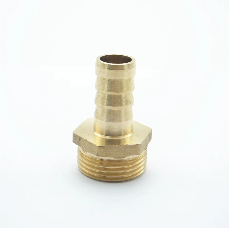 

14mm Hose Barb x 3/4" Male BSP Thread Brass Barbed Pipe Fitting Coupler Connector Adapter For Fuel Gas Water
