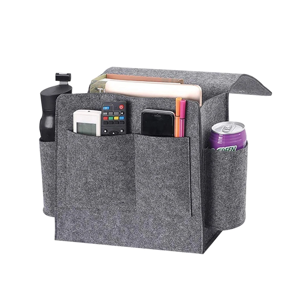 

Multi-Functions & Wide Usages felt bed bedroom organizer designed for charging cables and earphones, Customized color