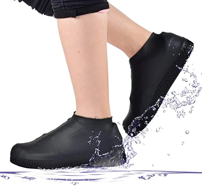 

Reusable Silicone Boot and Shoe Covers Waterproof Rain Socks Silicone Rubber Shoe Protectors for Outdoor Protection