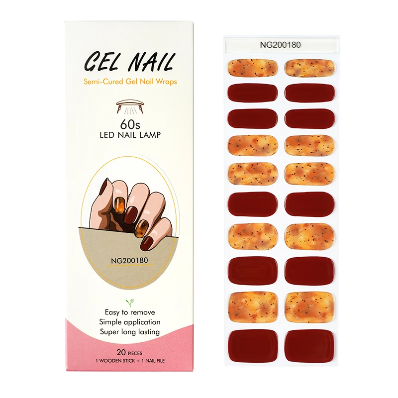 

Huizi 2024 new trending Korean Japanese gel nail strips