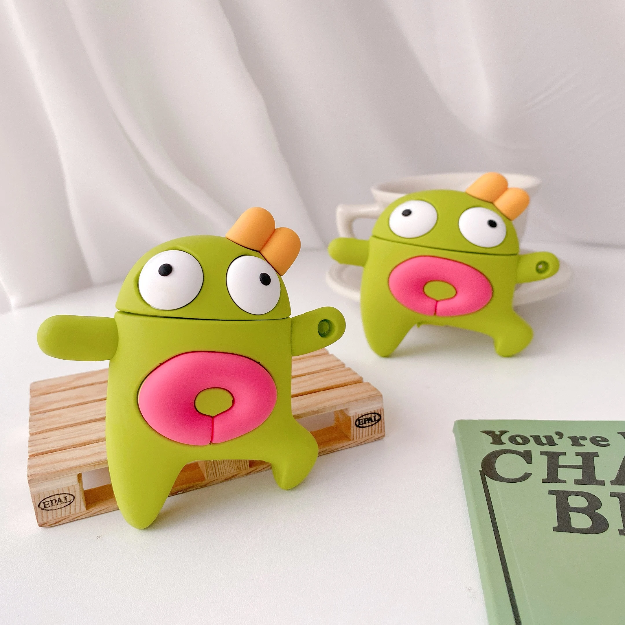 

3D Cute Cartoon Funny Cool Monster Cover For Air pods Regular Case For Apple Airpods Pro 1 2 3