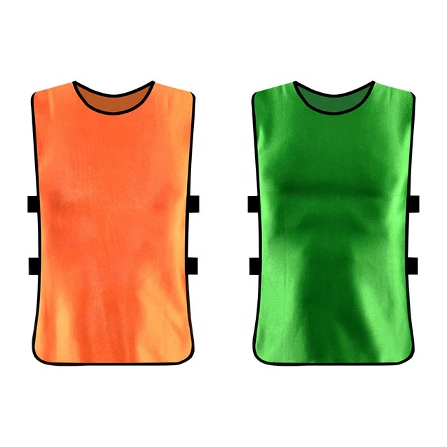 

OEM custom print high quality scrimmage football mesh vests soccer wear
