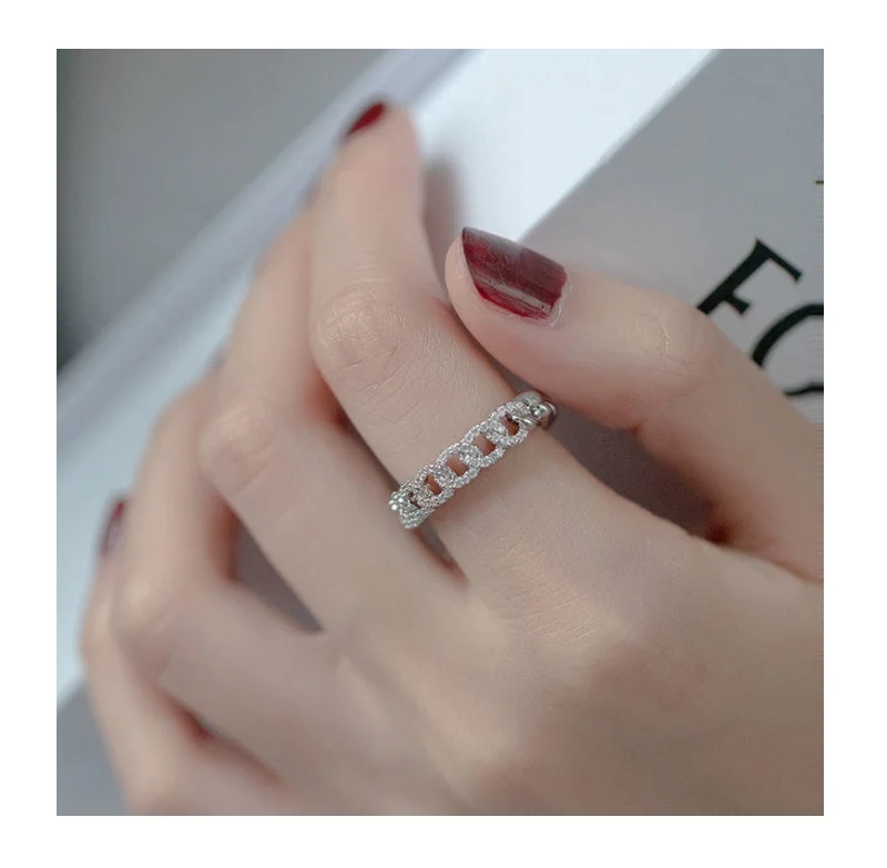

Design Wholesale Plating Ring White Crystal Diamond Alloy Ring Sterling Silver Plated Pearl Dome Circle Ring