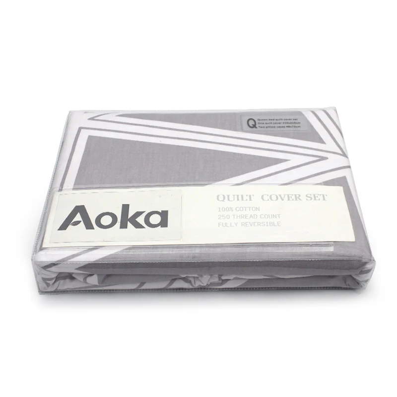 High Quality Custom Duvet Cover Set Packaging Clear Pvc Bag With Snap