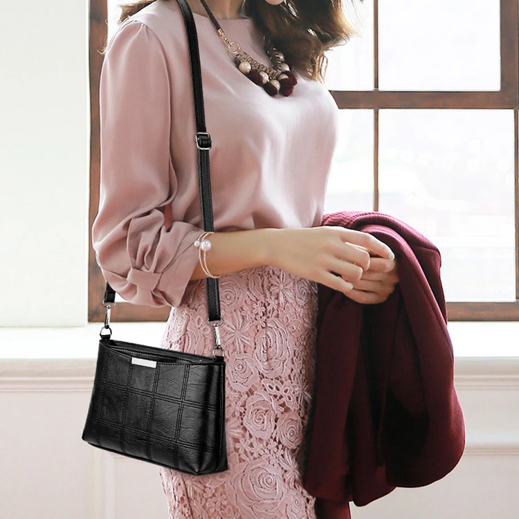 

Luxury Zipper Stylish Fashion Lady Bags Cross Body Shoulder Daily use Elegance