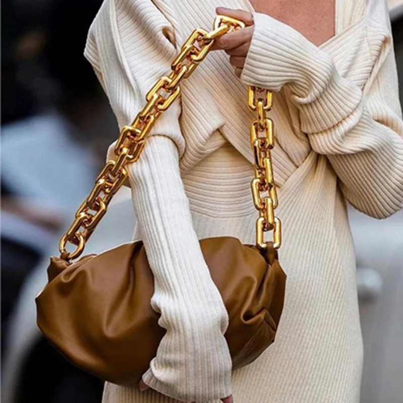 

2021 New Fashion Bag For Women Cloud Soft Leather Madame Single Shoulder Slant Dumpling Bag Handbag Day Clutches Messenger Bag