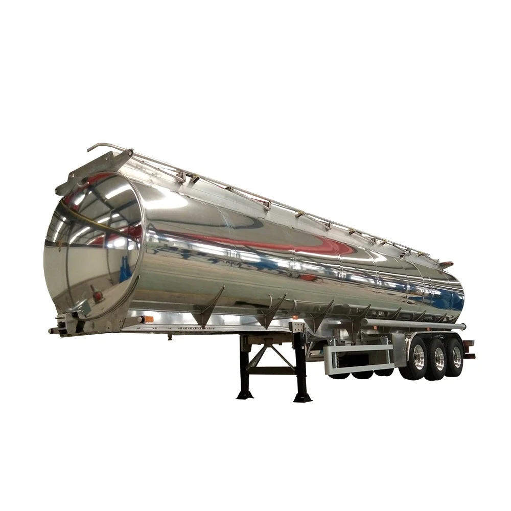 

High Quality Aluminum Fuel Tanker Tri Axles 45000 Liters Petrol Tanker Semi Trailer, Customers optional