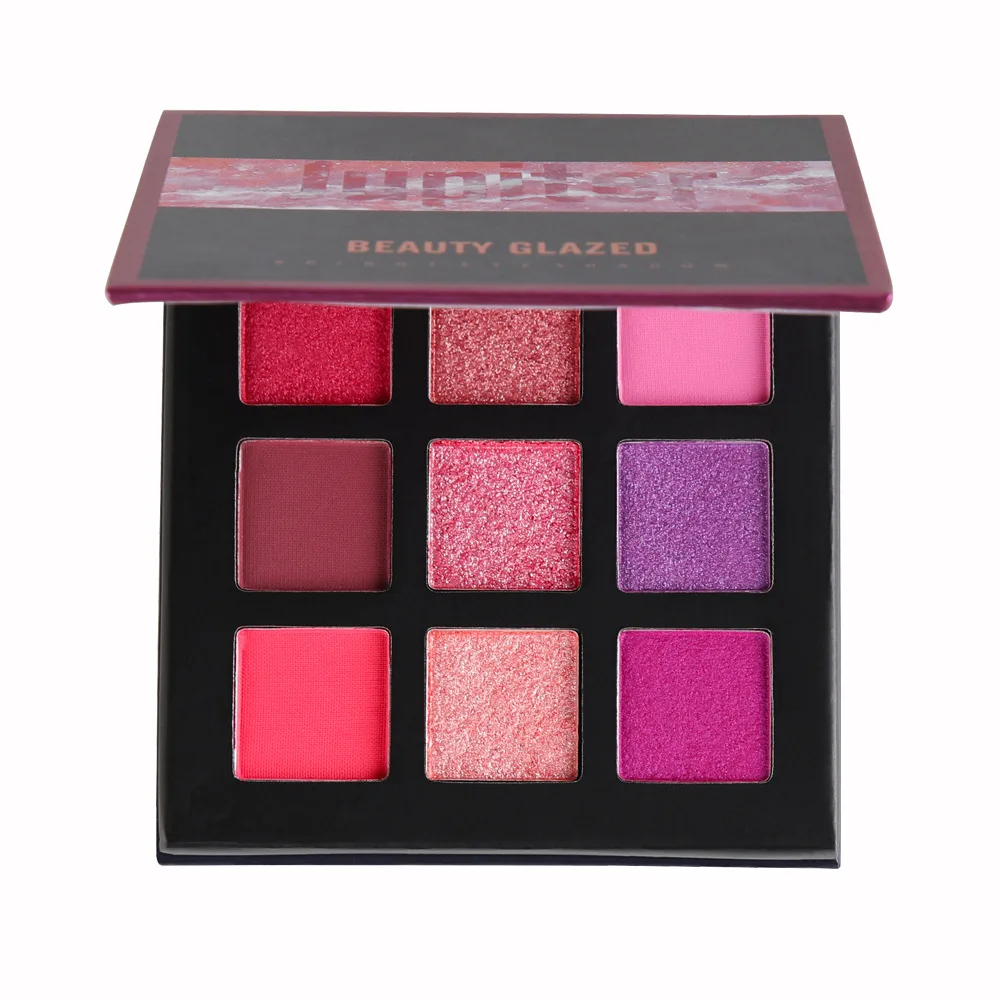 

Beauty glazed 9 color eyeshadow multicolor eye shadow palette pearl matte dual effect